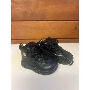 Jordan Retro BT Toddler's Shoes Black Metallic Gold  Sz  4 Childs (infant) 31080